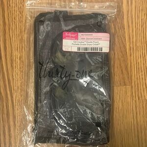 Thirty-One Charcoal Double Pouch